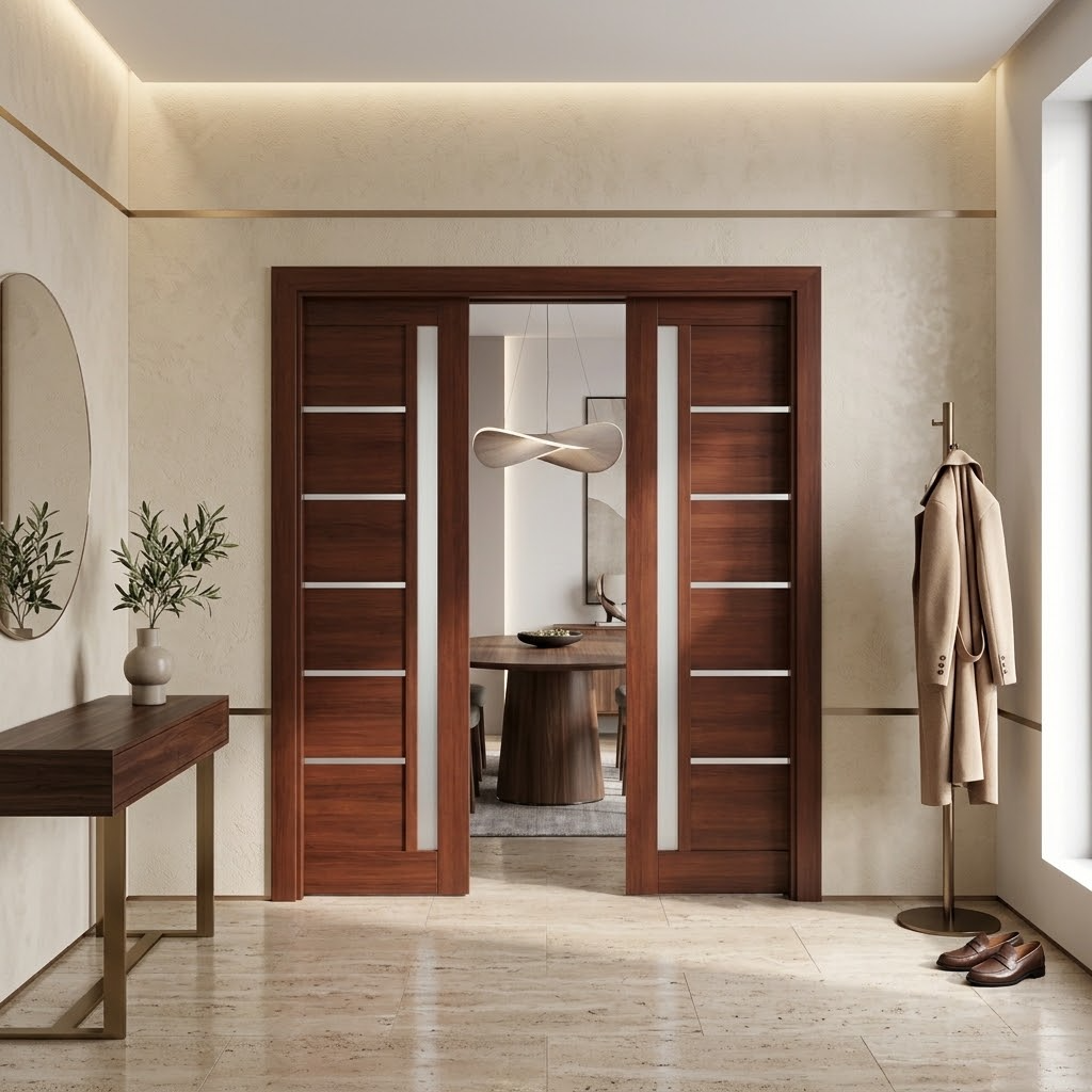 Usi Duble Interior Culisanta Greta – Castan